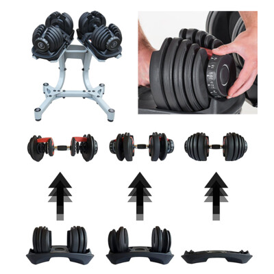 BodyWorld Adjustable dumbbells (pair) 2x 5-40 kg