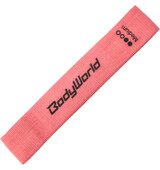 BodyWorld Posilovací textilní guma Mini Medium 1 ks 7 - 9 kg, růžová