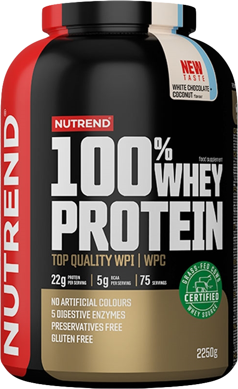 Nutrend 100% Whey Protein 2250 g Schokoladen-Brownie.