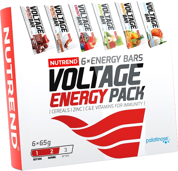 Nutrend Voltage Energy Bar Pack 6 x 65 g mix di sapori