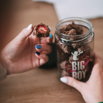 Big Boy Erdbeeren in Milchschokolade 120 g