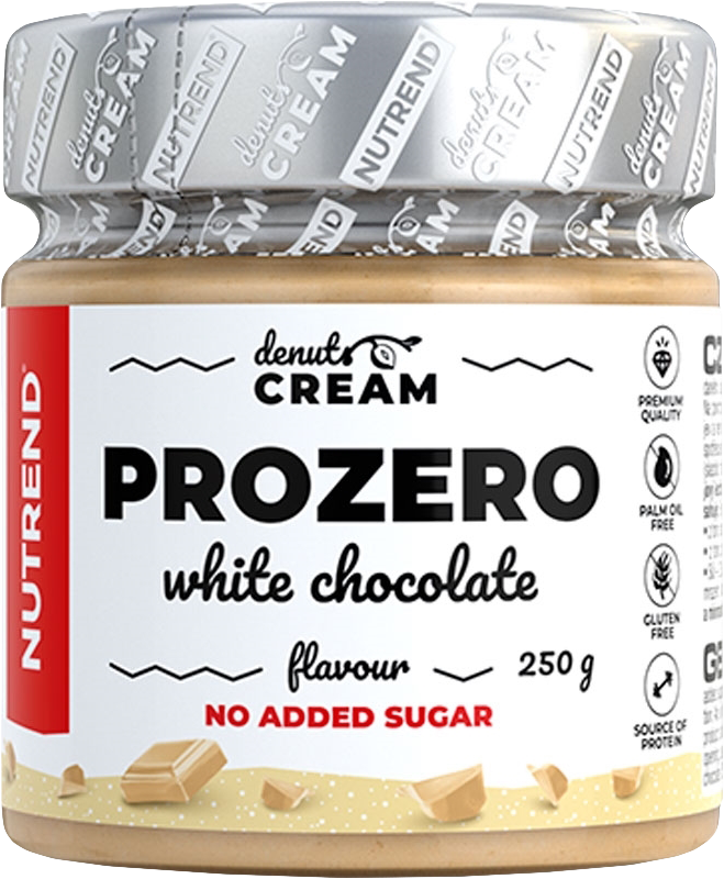 Nutrend DeNuts Cream Prozero with white chocolate 250 g fehér csokoládé