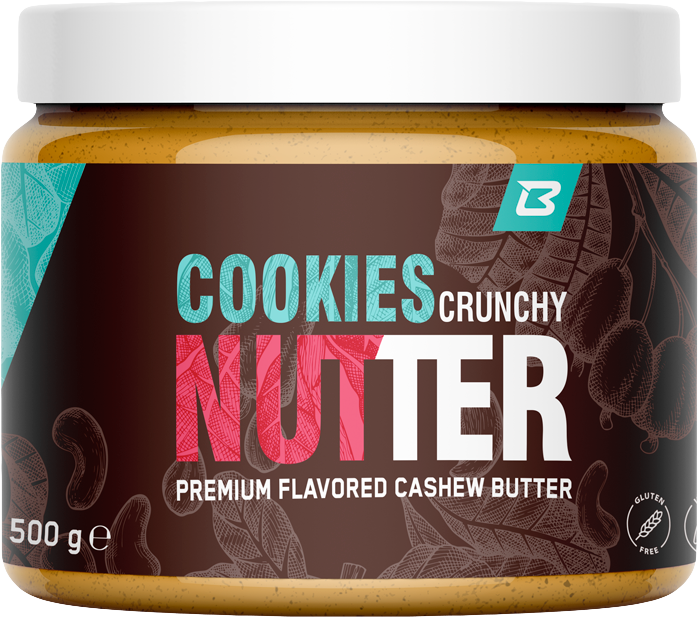 BodyWorld Cookies Crunchy Nutter 500 g kesudió-süti-fehér csokoládé