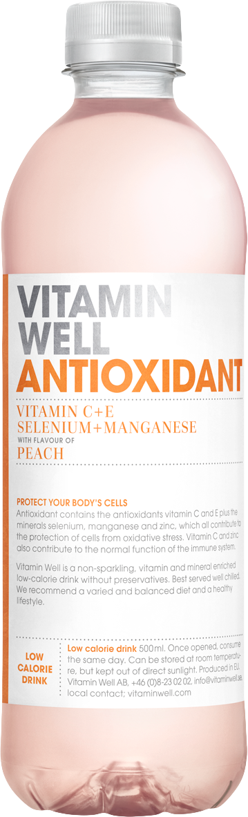 Vitamin Well Antioxidant 500 ml broskyňa