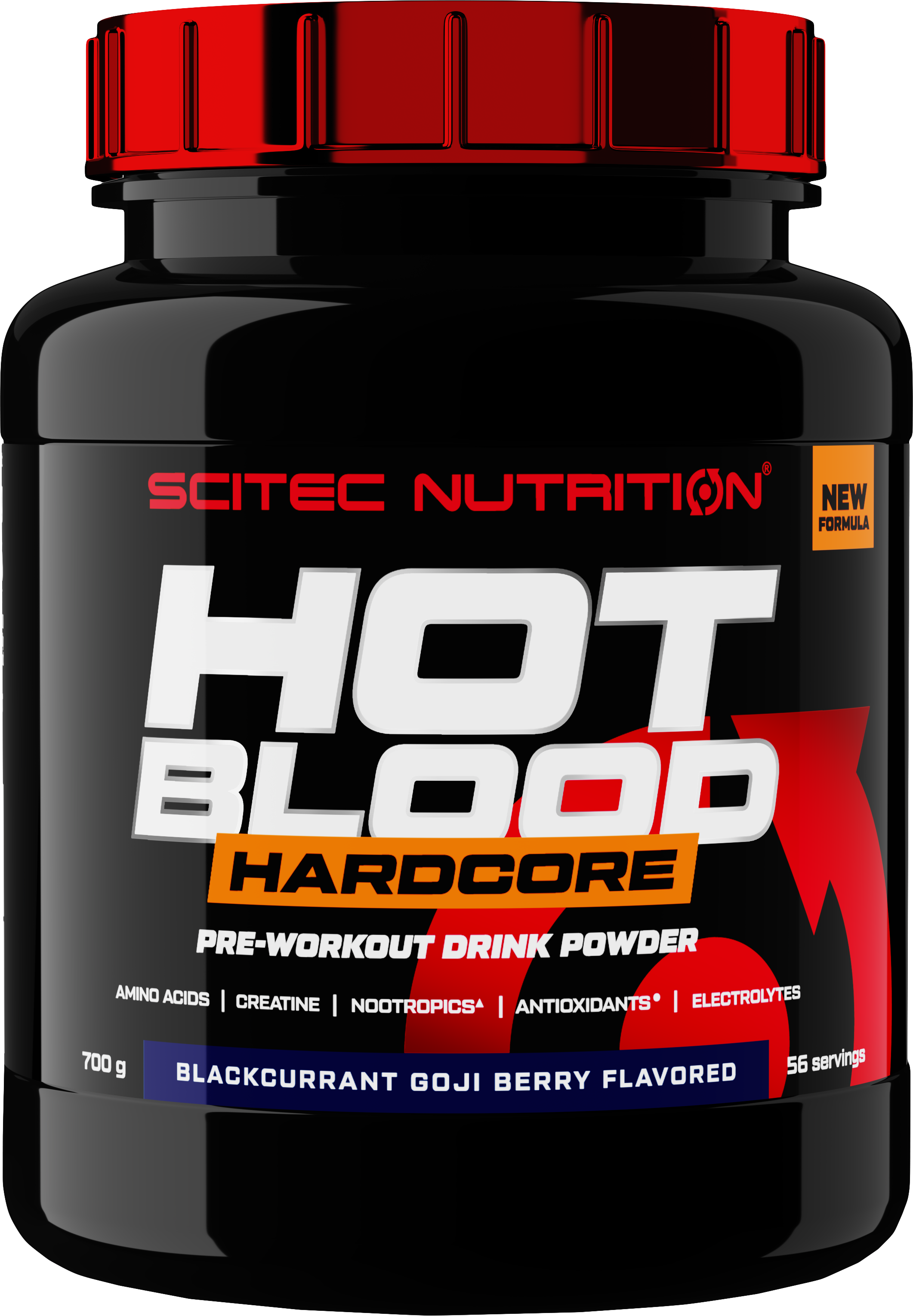 Scitec Nutrition Hot Blood Hardcore 700 G čierne Ríbezle-goji