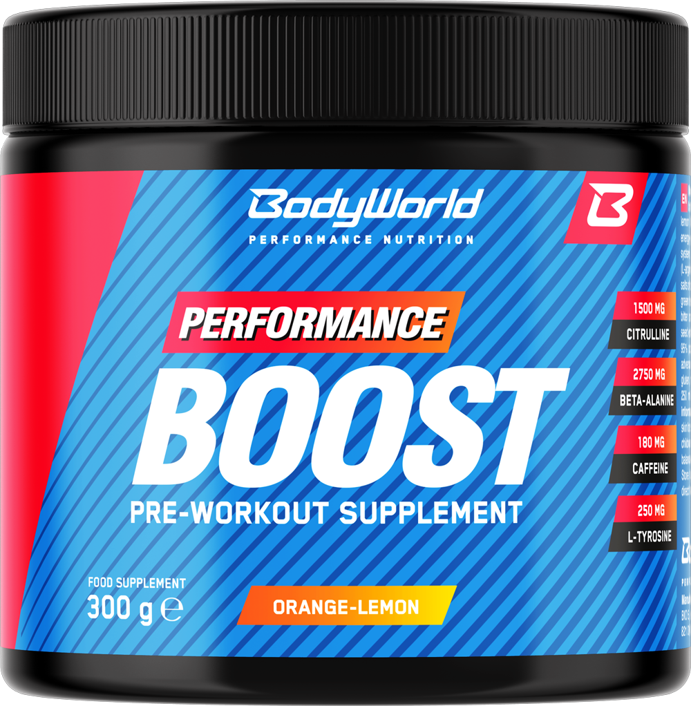BodyWorld Boost 300 g pomaranč-citrón