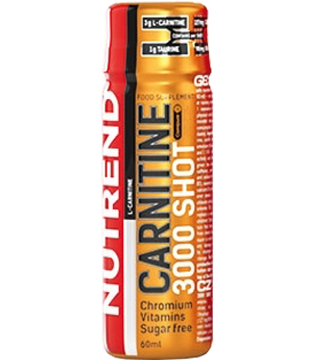 Nutrend Carnitine 3000 Shot 60 ml portocaliu