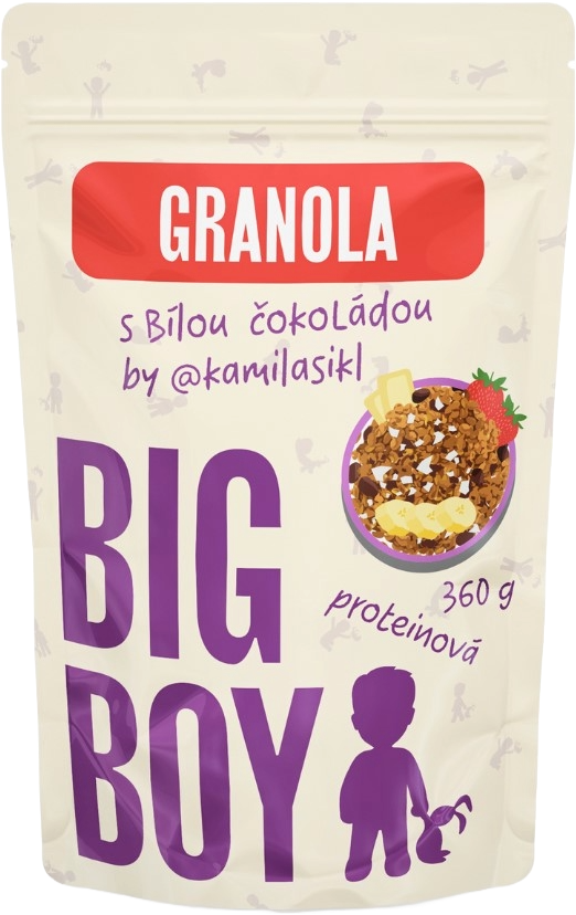 Big Boy Proteingranola med vit choklad @kamilasikl 360 g vit choklad ECO variant