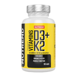 Nutrend Vitamins D3+K2 90 kapslí