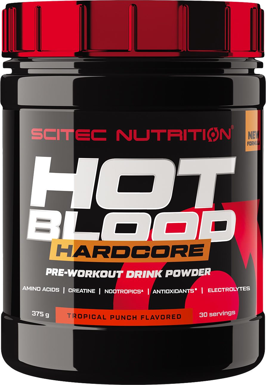 Scitec Nutrition Hot Blood Hardcore 375 g vaaleanpunainen limonadi