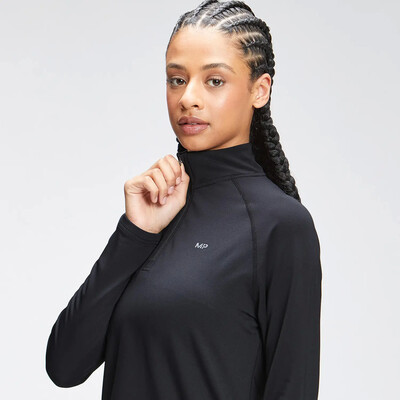 MyProtein Womens Repeat MP Training 1/4 Zip črna