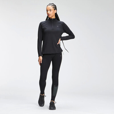 MyProtein Womens Repeat MP Training 1/4 Zip črna