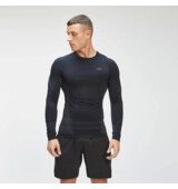 MyProtein Mens Tempo Seamless Long Sleeve Top črna