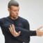 MyProtein Mens Tempo Seamless Long Sleeve Top črna