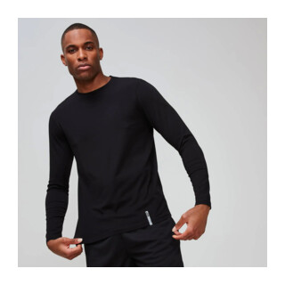 MyProtein Mens Luxe Classic Long Sleeve Crew μαύρο