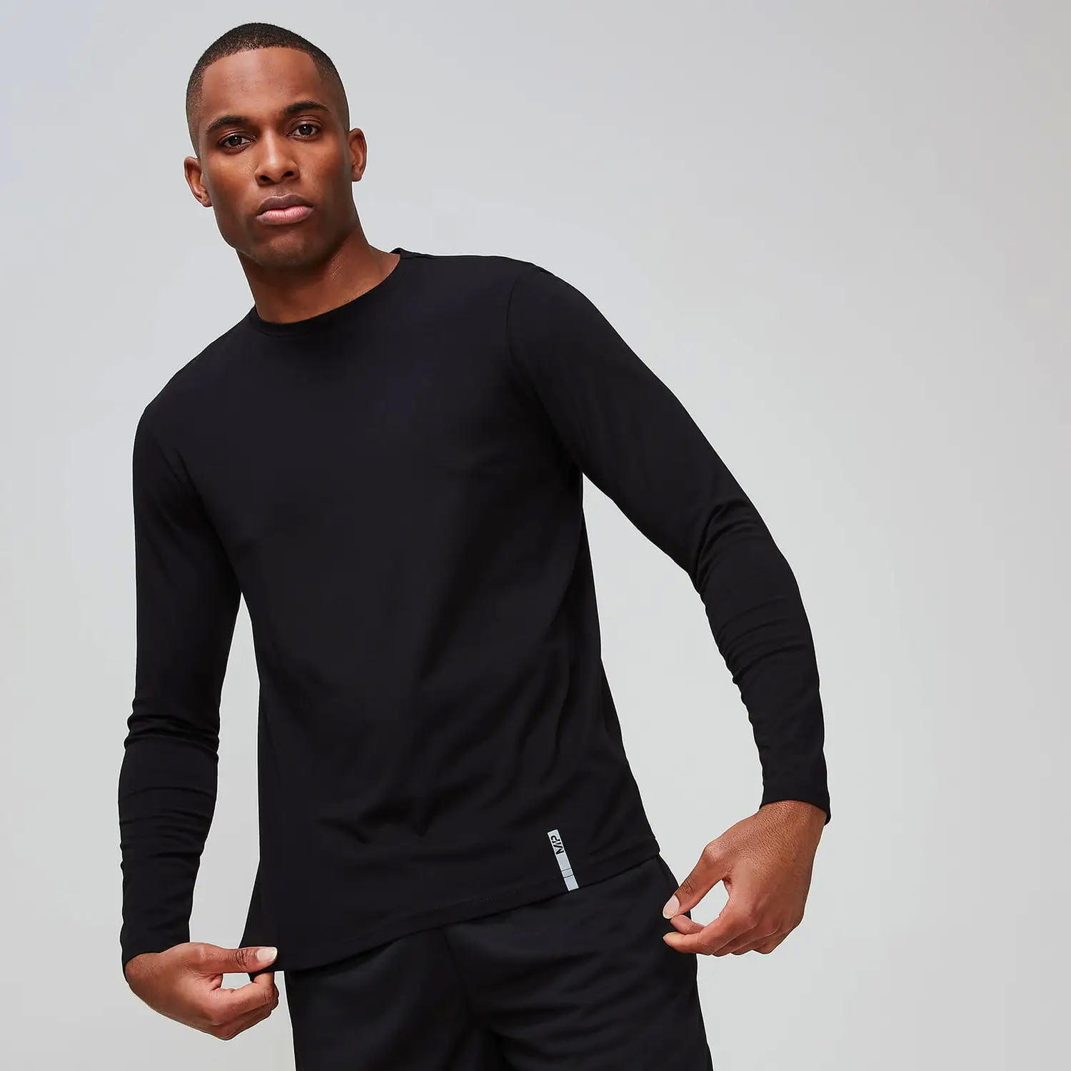 MyProtein Pánske tričko s dlhým rukávom Luxe Classic čierne XL