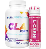 ALLNUTRITION CLA Forte 90 kapsúl + L-Carni Shock 80 ml ZADARMO