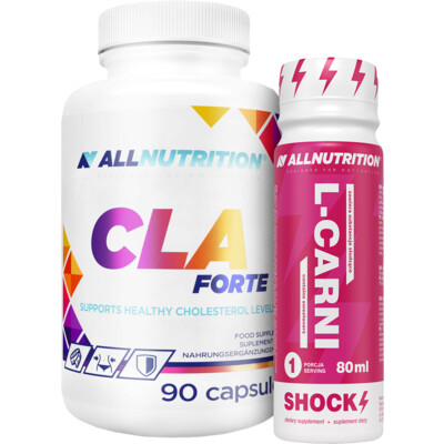 ALLNUTRITION
CLA Forte 90 kapsúl + L-Carni Shock 80 ml ZADARMO