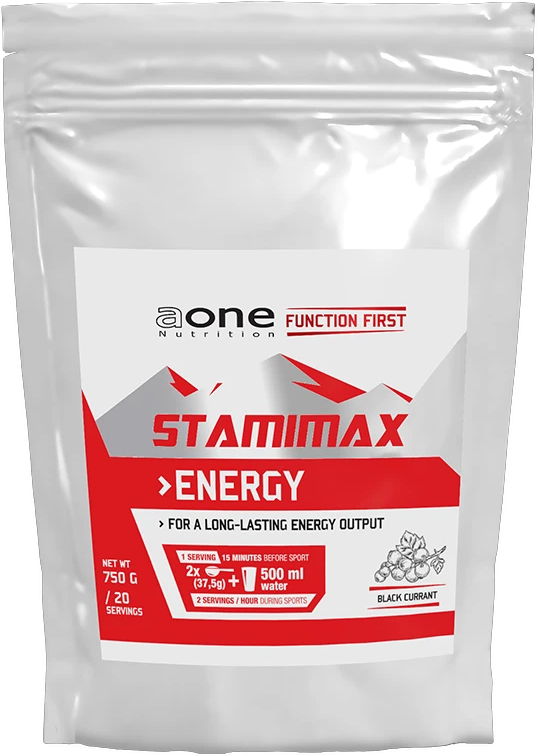 Aone Nutrition Stamimax Energy 750 g czarna porzeczka