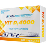 ALLNUTRITION Vit D3 4000 Linseed oil 60 capsules