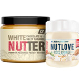 BodyWorld White Choc & Salty Caramel Nutter 500 g + NUTLOVE 200 g ZDARMA