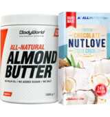 BodyWorld Almond butter 1000 g + ALLNUTRITION Protein Chocolate 100 g FREE