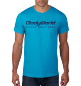 BodyWorld Mens BodyWorld Strong Feels Good t-shirt caribbean blue / blue logo