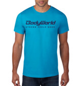 BodyWorld Férfi BodyWorld Strong Feels Good póló caribbean blue / blue logo