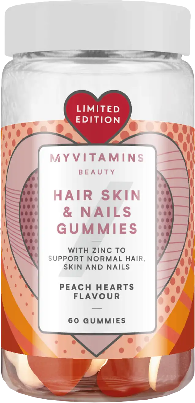 MyProtein MyVitamins Hair, Skin & Nails Gummies Limited Edition 60 bonbonů třešeň
