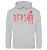 BodyWorld Mens STRONG Pattern Hoodie moondust grey
