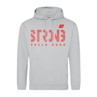 BodyWorld Mens STRONG Pattern Hoodie moondust grey