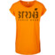 BodyWorld Damen-T-Shirt STRONG Pattern Extended Shoulder paradise orange