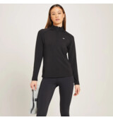 MyProtein Dámske športové tričko Linear Mark Training 1/4 Zip čierna