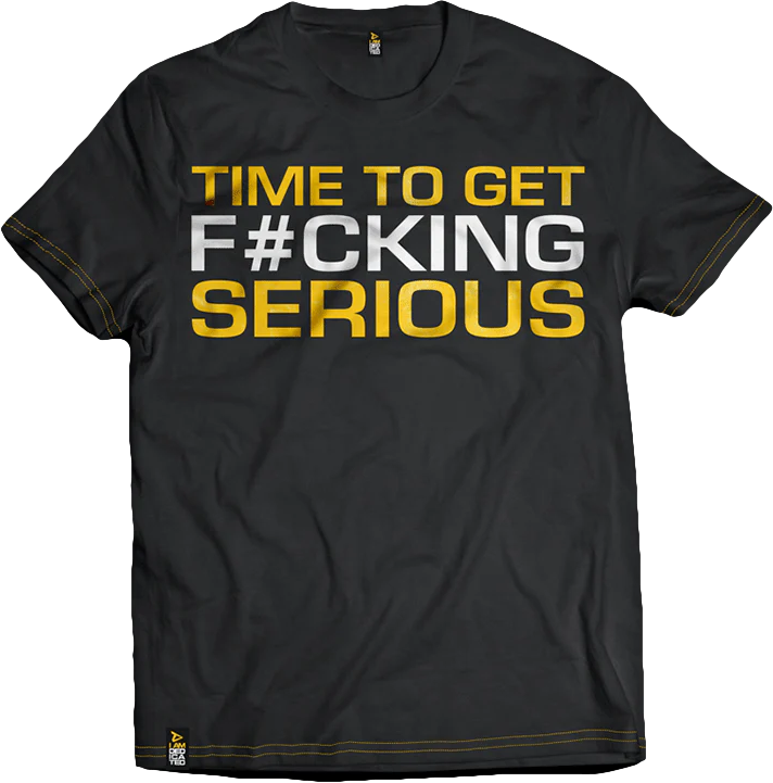Dedicated Nutrition T-Shirt TIME TO GET SERIOUS M