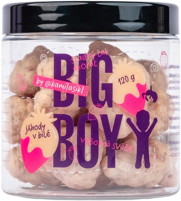 Big Boy Fragole al cioccolato bianco @kamilasikl 120 g fragole al cioccolato bianco