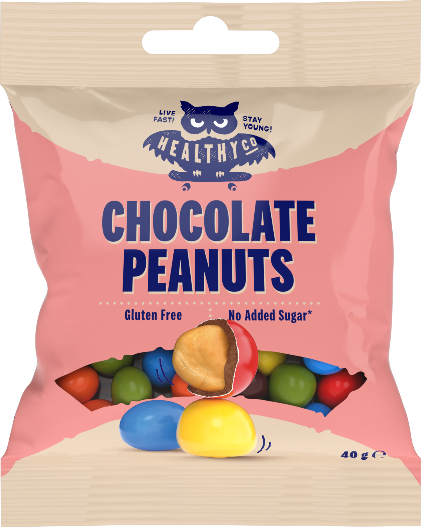 HealthyCo Chocolate Peanuts 40 g arachidi al cioccolato