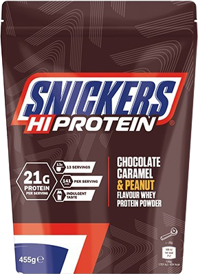 Mars Snickers HiProtein Powder 455 g Snickers (czekoladowo-karmelowo-orzechowy)
