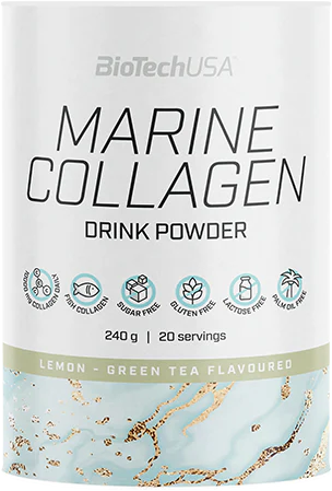 BioTech USA Marine Collagen 240 g citrón-zelený čaj