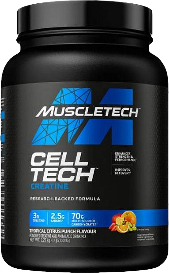 MuscleTech Cell Tech 2270 g ponche tropical de citrinos