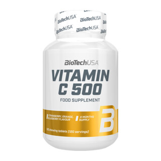 BioTech USA Vitamin C 500 120 comprimés à croquer