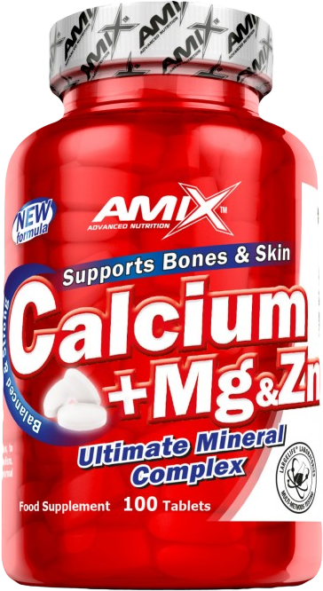 Amix Calcium + Mg + Zn 100 tabletter