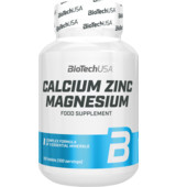 BioTech USA Calcium Zinc Magnesium 100 tablets