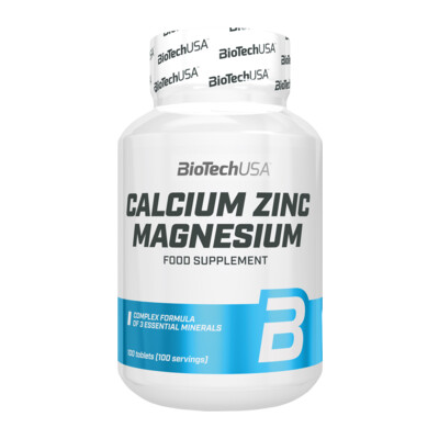BioTech USA Calcium Zinc Magnesium 100 tabletta