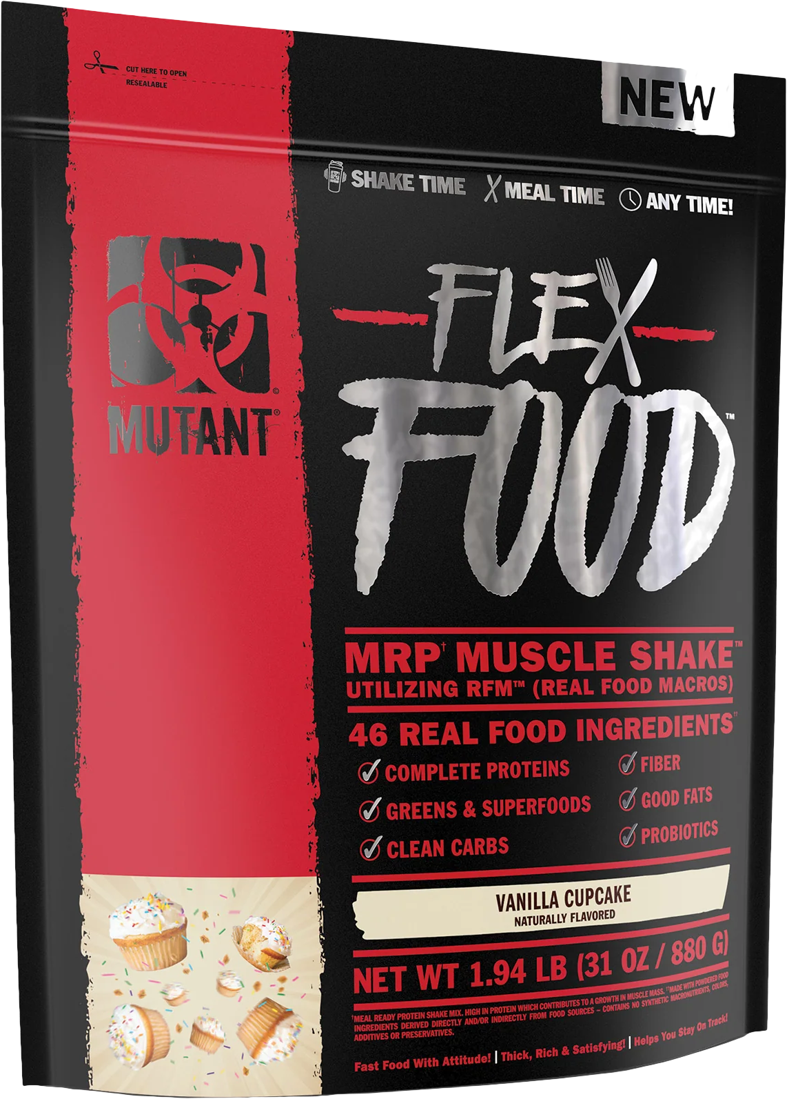Mutant Flex Food 880 g cioccolato-marroncino