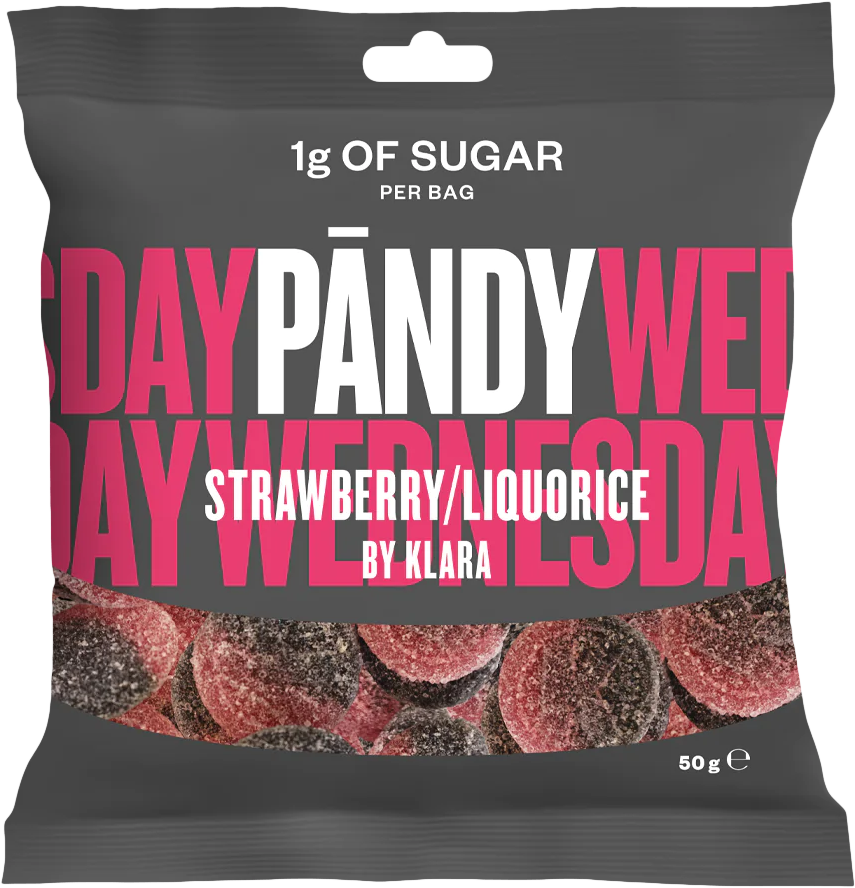 PÄNDY Strawberry/Liquorice By Klara 50 g strawberry/liquorice