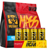 Mutant Mass New 2270 g + BodyWorld BCAA Amino Energy Drink 24 x 250 ml