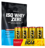 BioTech USA Iso Whey Zero 500 g + BodyWorld BCAA Amino Energy Drink 24 x 250 ml