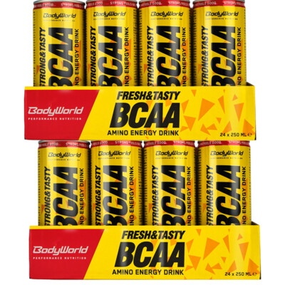 BodyWorld 2x BCAA Amino Energy Drink 24 x 250 ml