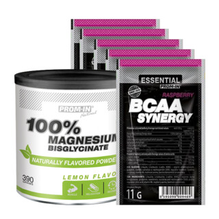 Prom-In 100% Magnesium Bisglycinate 390 g + 5x Essential BCAA Synergy 11 g