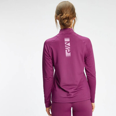 MyProtein Women's Graffiti Graphic Training 1/4 Zip deep pink